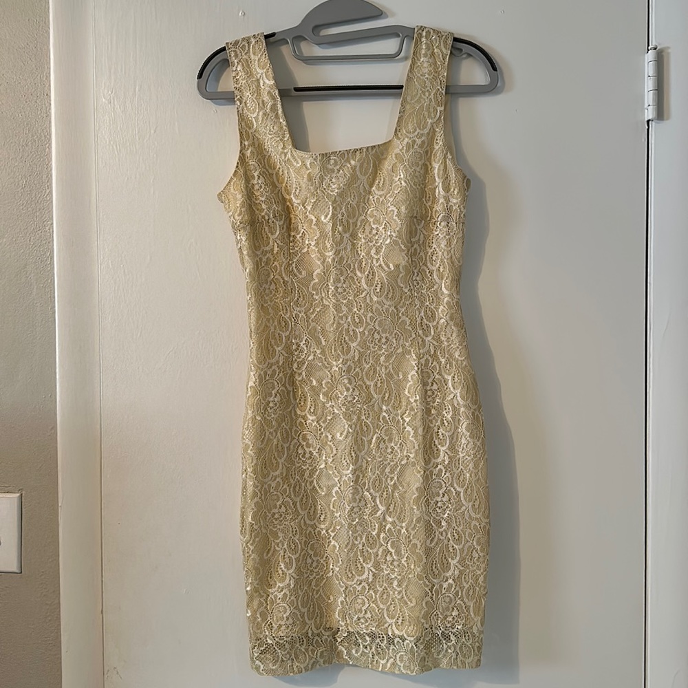 Vintage lace dress fitted